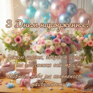 Більше 100 щирих та гарних привітань з днем народження простими словами та побажання мирного неба